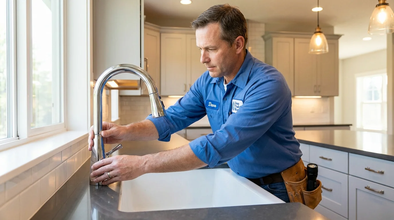 Kitchen faucet installation by Johns Plumbing LLC in Rock Springs